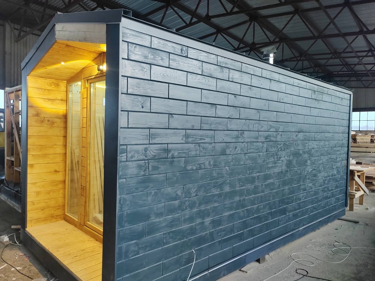 Вот такие банные модули делают на коннекторах